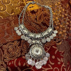 Coin Silver Plated Necklace